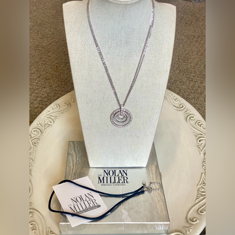 Nolan Miller Pave Crystal Necklace